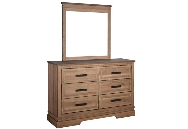 Coventry Hall Bedroom Mirror in Pecan Wood Finish
