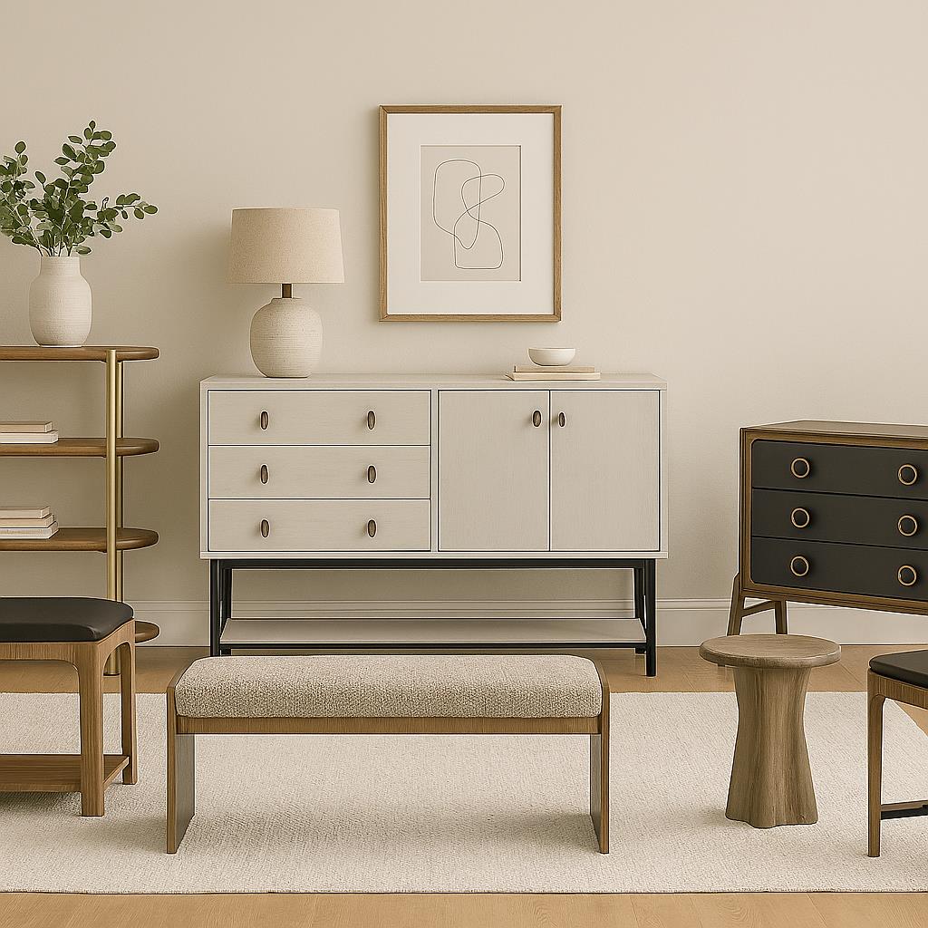 Elure Waterfall Console - Latte