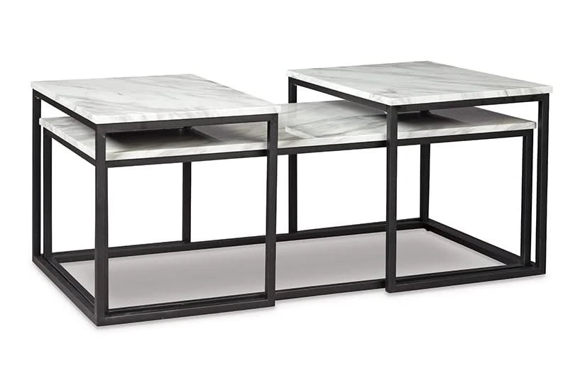 Donnesta Contemporary Nesting 3 PC Coffee Table Set