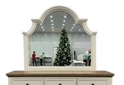 Eastwood White Framed Dresser Mirror with Transitional Style