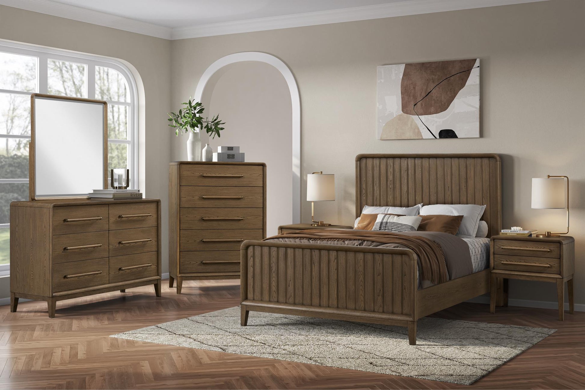 Elure Twin Bed - Latte