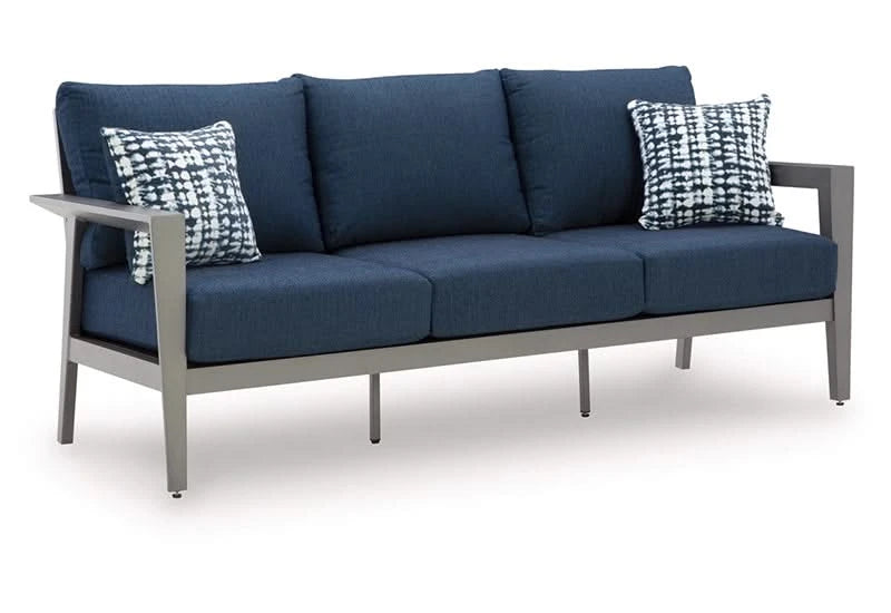 Gali Outdoor All Weather 4 PC Patio Furniture Set Includes Sofa, 2 Chairs and Coffee Table