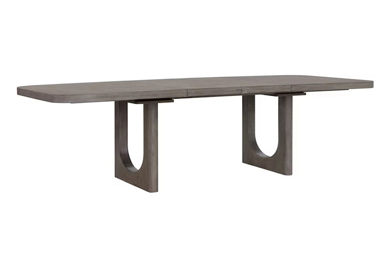 Griffith Gray Modern 7 PC Pedestal Dining Room Set with 2 Arm Chairs and 4 Side Chairs