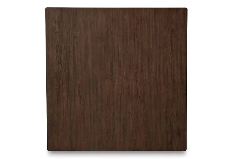 Hannodream Brown Contemporary Square Coffee Table