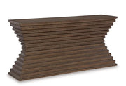 Hannodream Brown Contemporary Console Sofa Table
