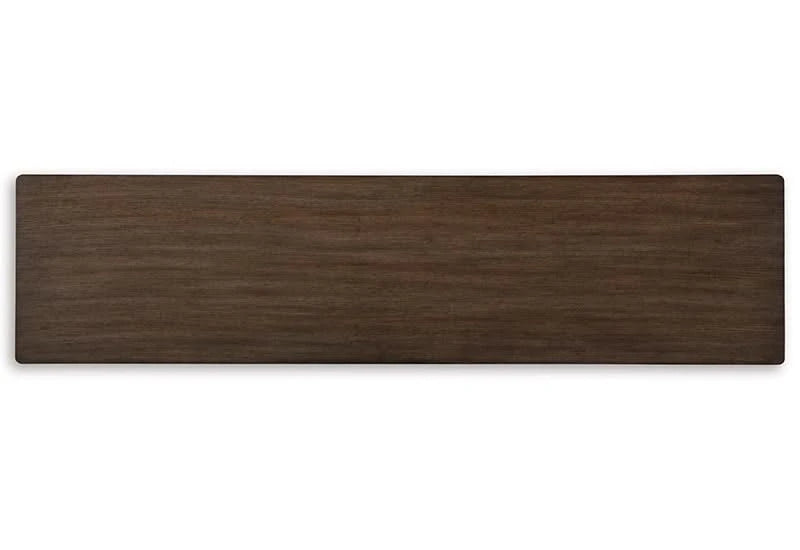 Hannodream Brown Contemporary Console Sofa Table