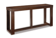 Heather Dark Brown Contemporary Console Sofa Table