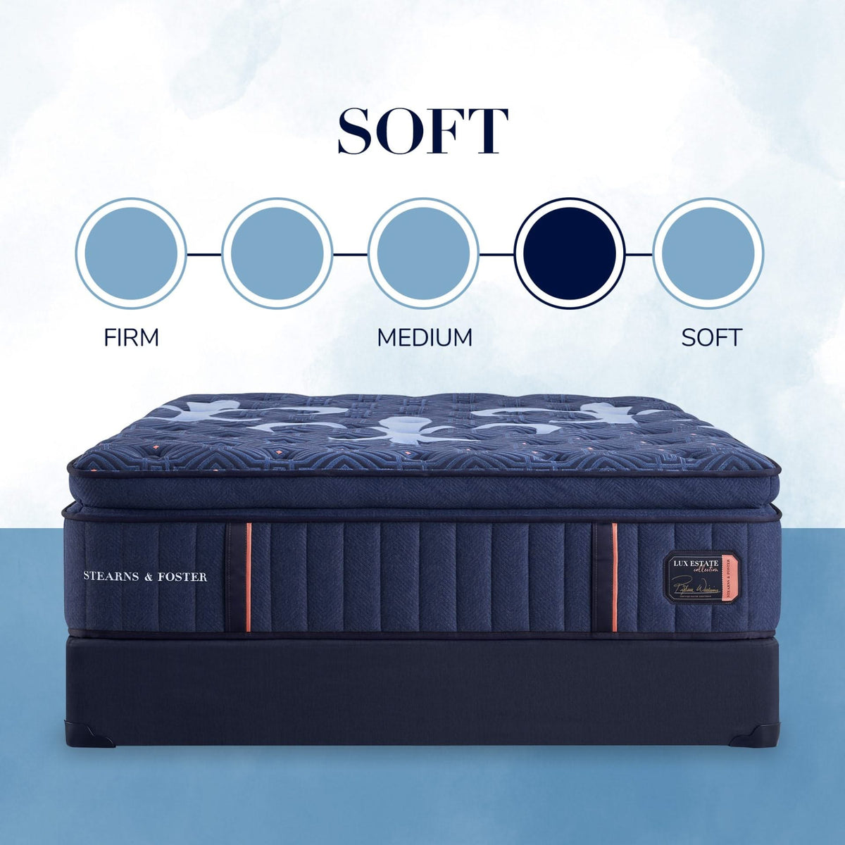 Stearns & Foster® Lux Estate Soft Euro Pillow Top Mattress