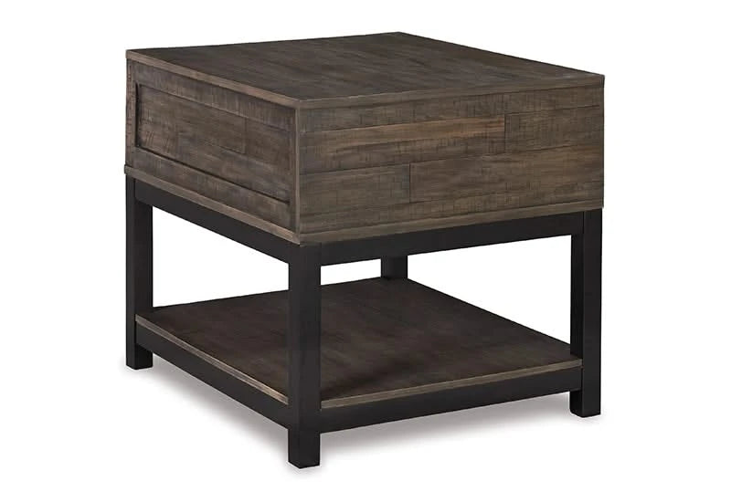 Johurst Two Tone Rustic Rectangular End Table