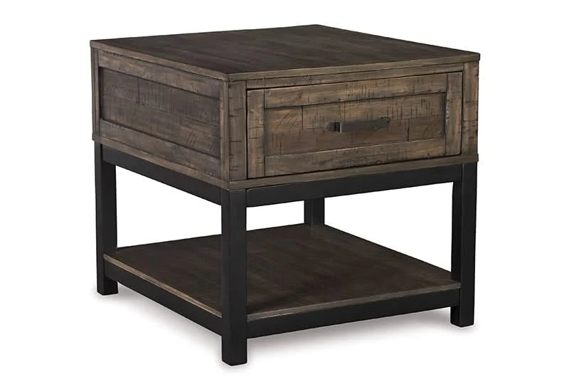 Johurst Two Tone Rustic Rectangular End Table