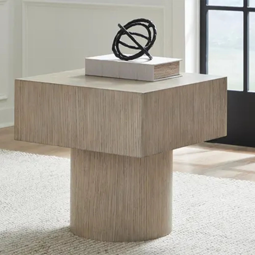 Jorielyn Light Grayish Brown Contemporary 3-Piece Occasional Table Set