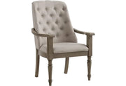 Kings Court Traditional Dining Arm Chair with Carved Details