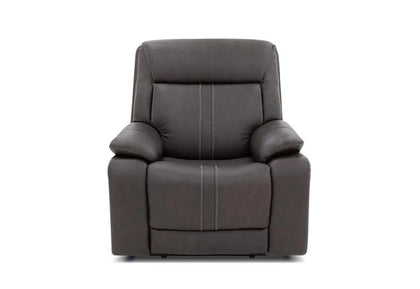Moto Motion Kona Earth Brown Leather Power Recliner with Immersive Sound Zero Gravity Triple Power Heated Seats Massage and Hi Def Speakers