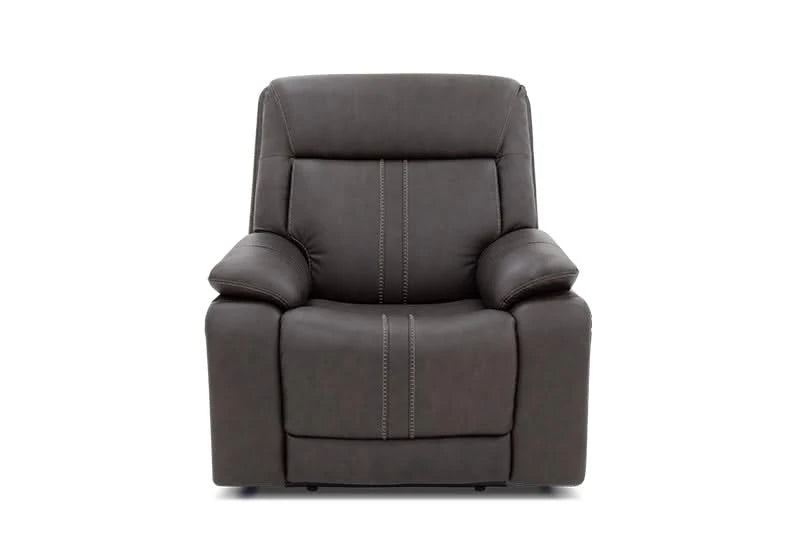 Kona Earth Brown Leather Zero Gravity Triple Power Recliner with Hi-Def Speakers, Heated Seats and Massage