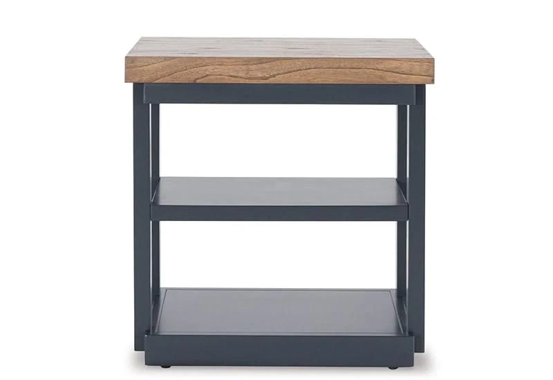 Landocken Brown/Blue Contemporary 3 PC Coffee Table Set