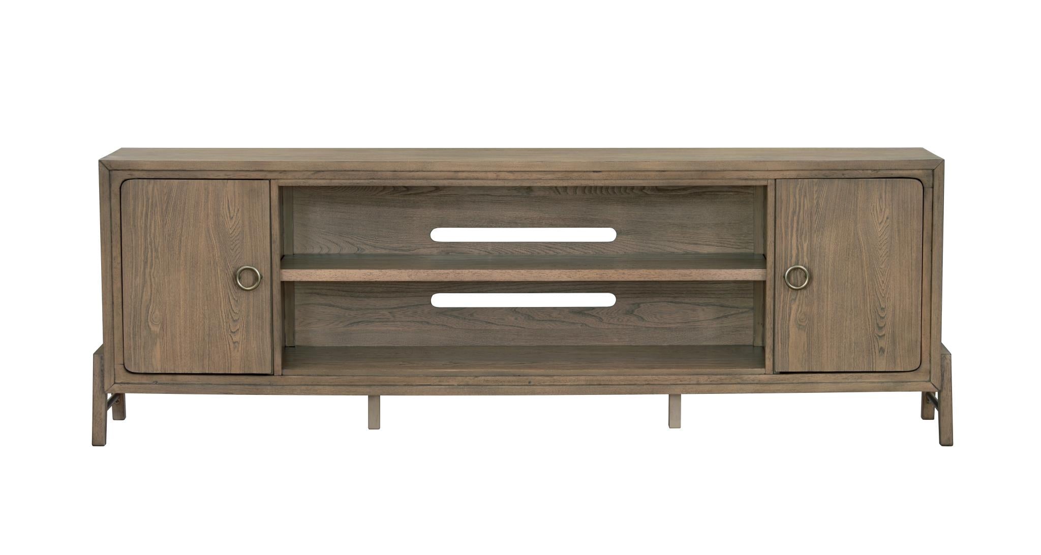 2PC Elure 84" Latte Fireplace Console with 50" Logs