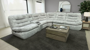 Miller Oyster 6-Piece Power Reclining Sectional with Console