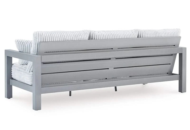 Marlin Outdoor All Weather Sofa and Loveseat with Cushions and Throw Pillows