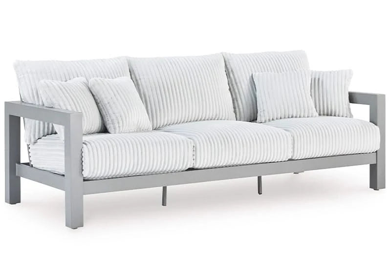 Marlin Outdoor All Weather Sofa with Cushions and Throw Pillows