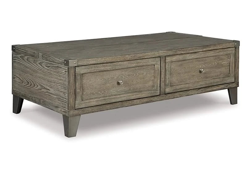 Memphis Brown Modern Rustic Lift Top Coffee Table