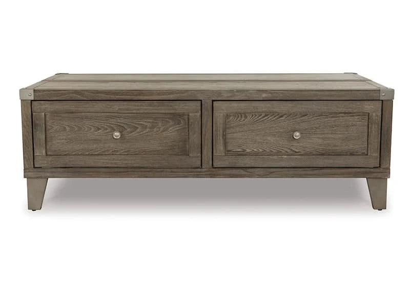 Memphis Brown Modern Rustic Lift Top Coffee Table