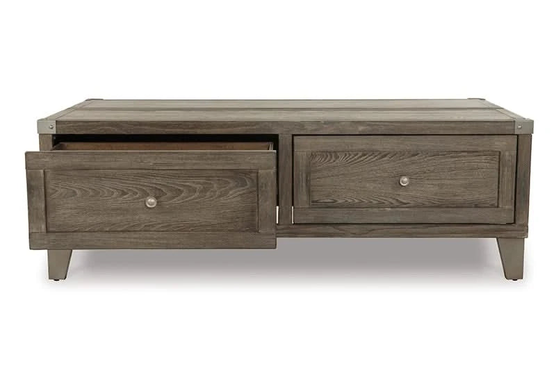 Memphis Brown Modern Rustic Lift Top Coffee Table