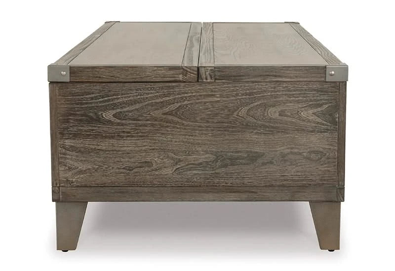 Memphis Brown Modern Rustic Lift Top Coffee Table