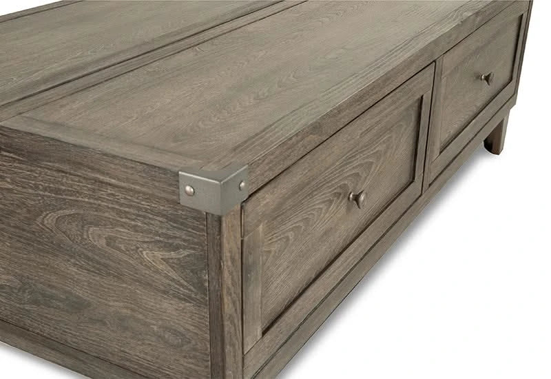 Memphis Brown Modern Rustic Lift Top Coffee Table