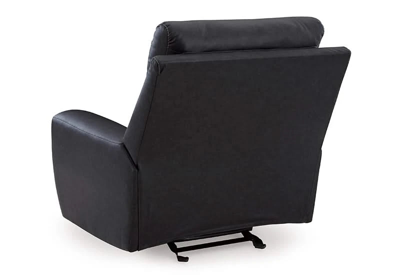 Miles Gunmetal Black Glider Recliner
