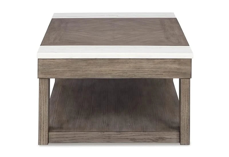 Neptune Gray Brown Casual Lift Top Coffee Table