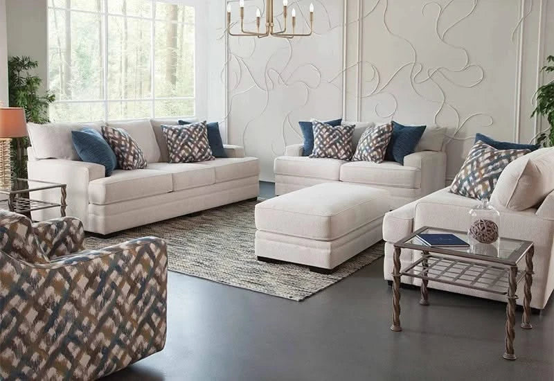 Orlando Snow Deep Seating Sofa with Reversible Cushions