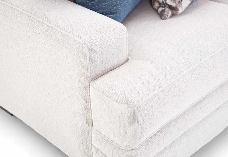 Orlando Snow Sofa & Loveseat Set – Deep Seating with Reversible Cushions