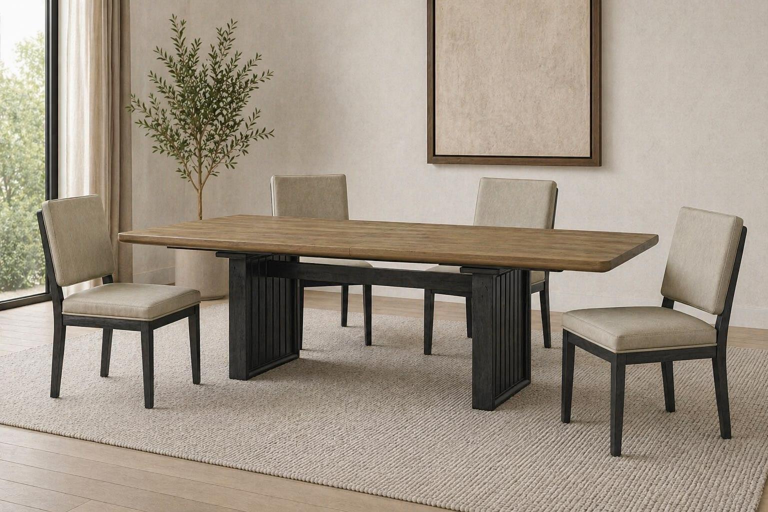 Elure Peppercorn & Leather Soft Back Chair
