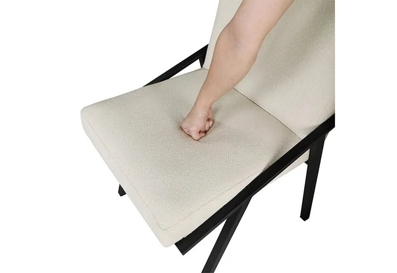 Rocha Modern Rustic Fabric Upholstered Dining Chair