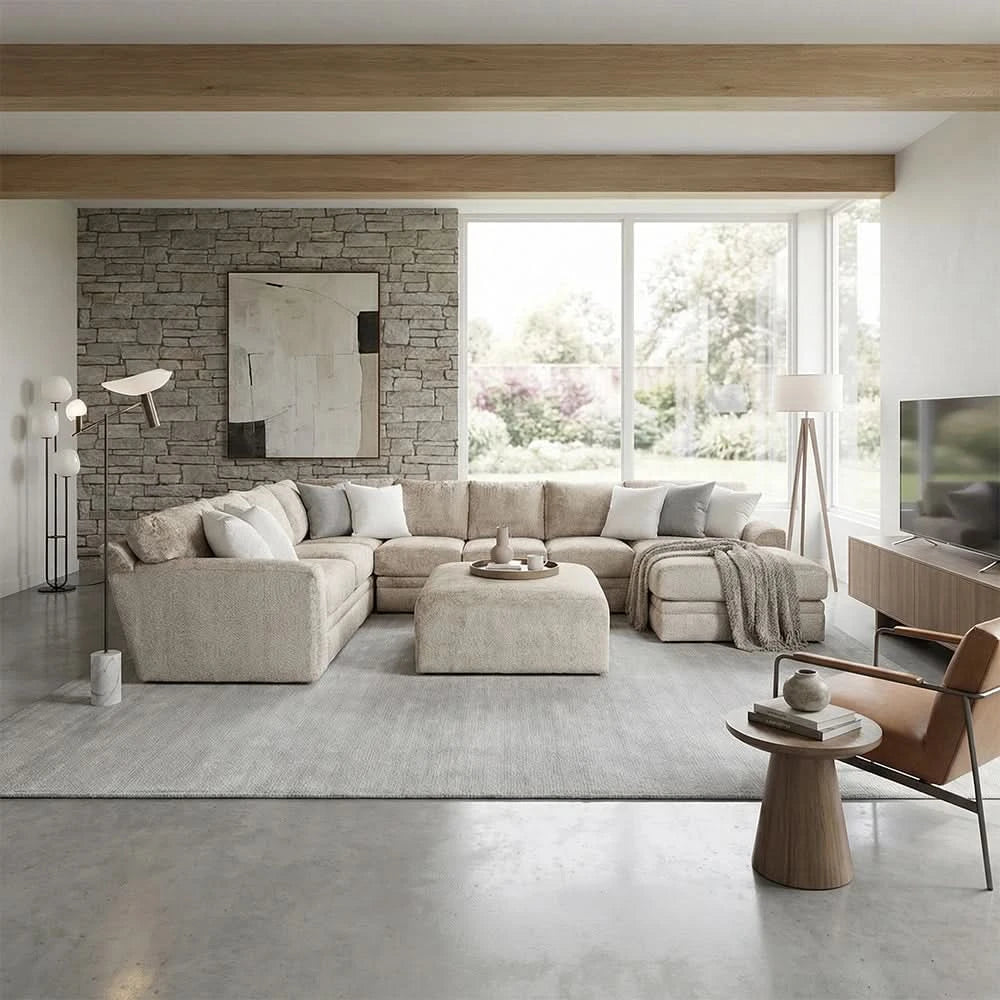 Spirit Driftwood 3 Piece Sectional with Chaise