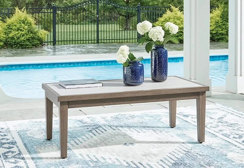 Texas Ranch Outdoor All Weather Aluminum Cocktail Table