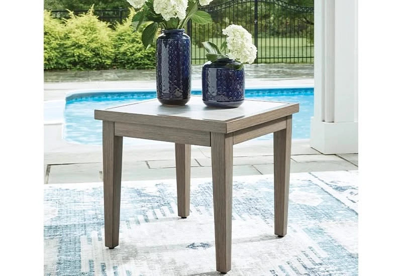 Texas Ranch Outdoor All Weather Aluminum End Table