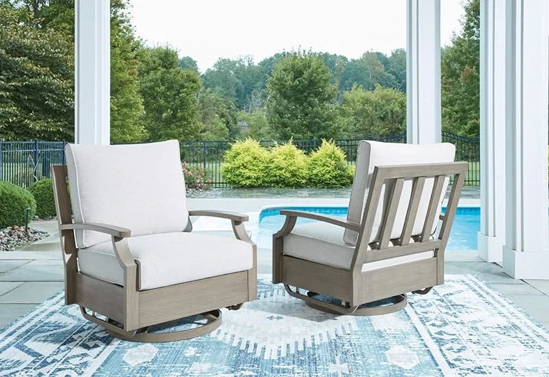 Texas Ranch Outdoor All Weather Swivel Glider Chair with Cushion