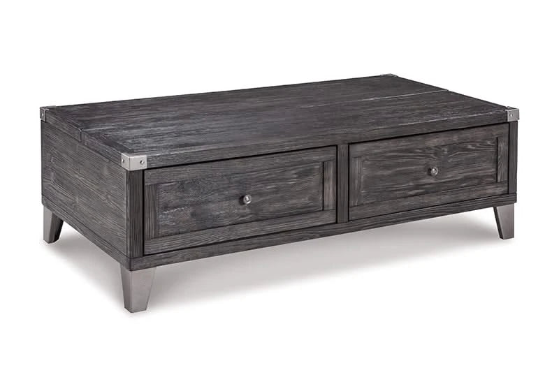 Toldeo Gray Modern Rustic Lift Top Coffee Table