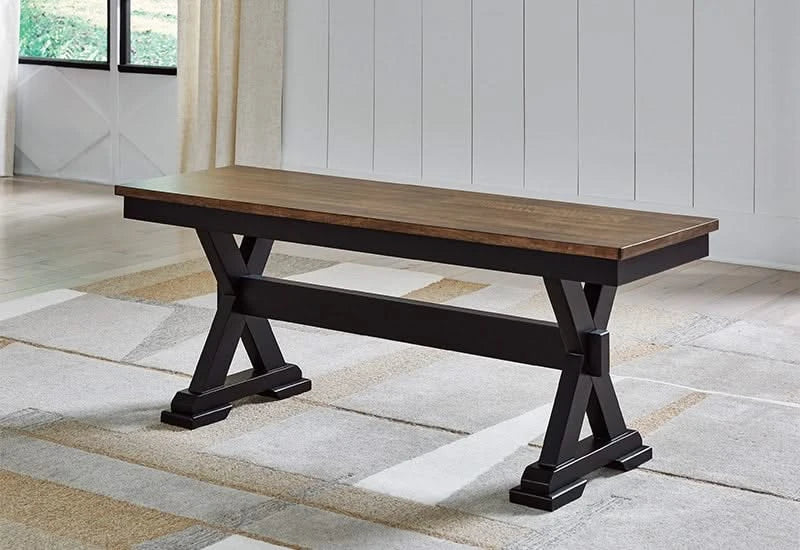 Tupelo Modern Farmhouse Dining Bench