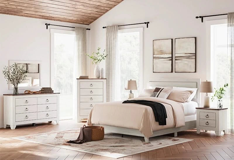 Urus White Rustic Farmhouse Mirror