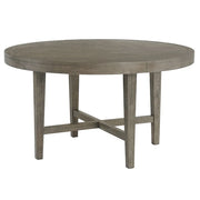 Versailles Grey Oak Round Dining Table with Modern Design