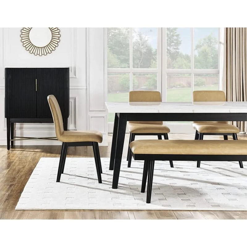 Vida Marble 6PC Dining Set
