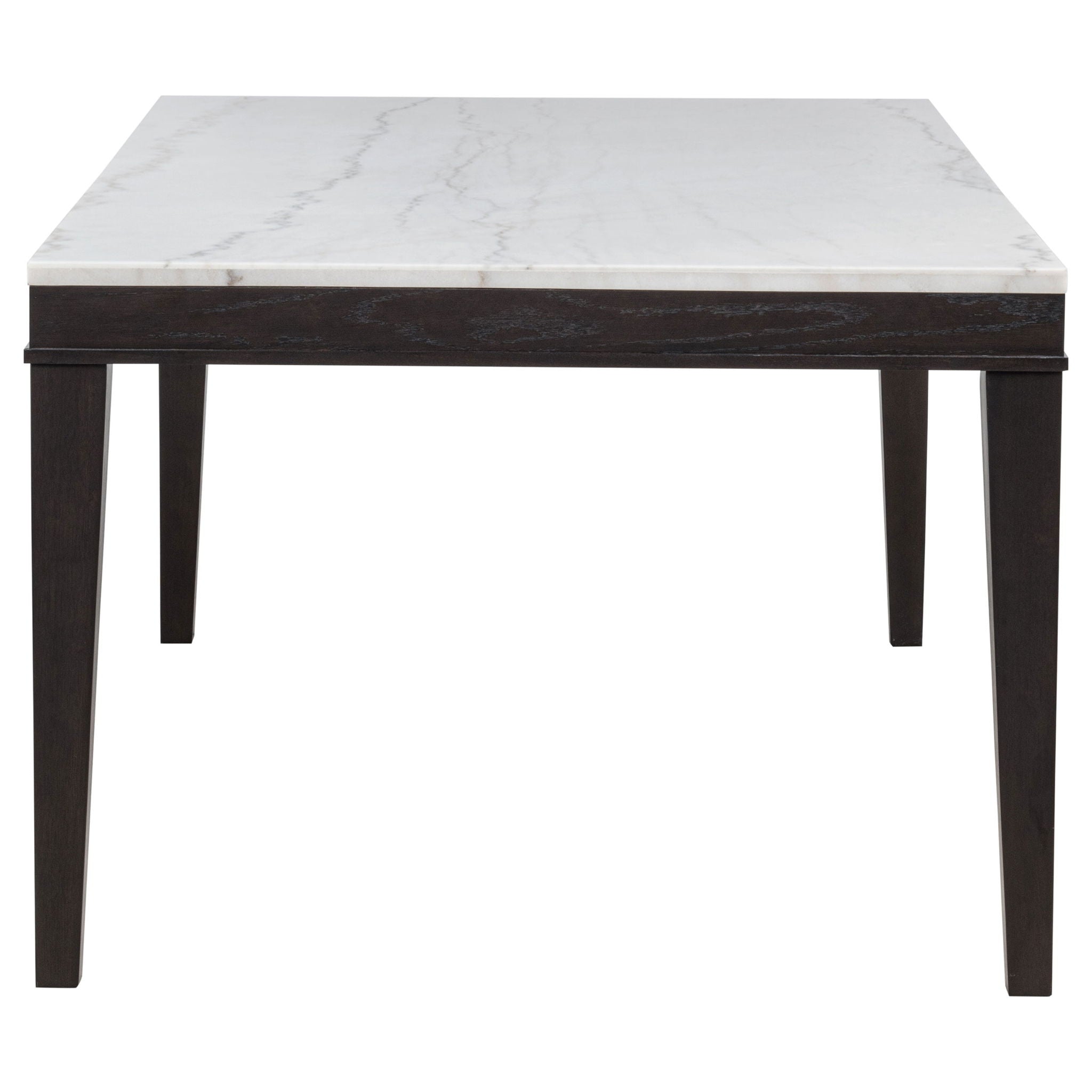 Averill 7-piece White Marble Top Dining Set Tan and Coffee Bean