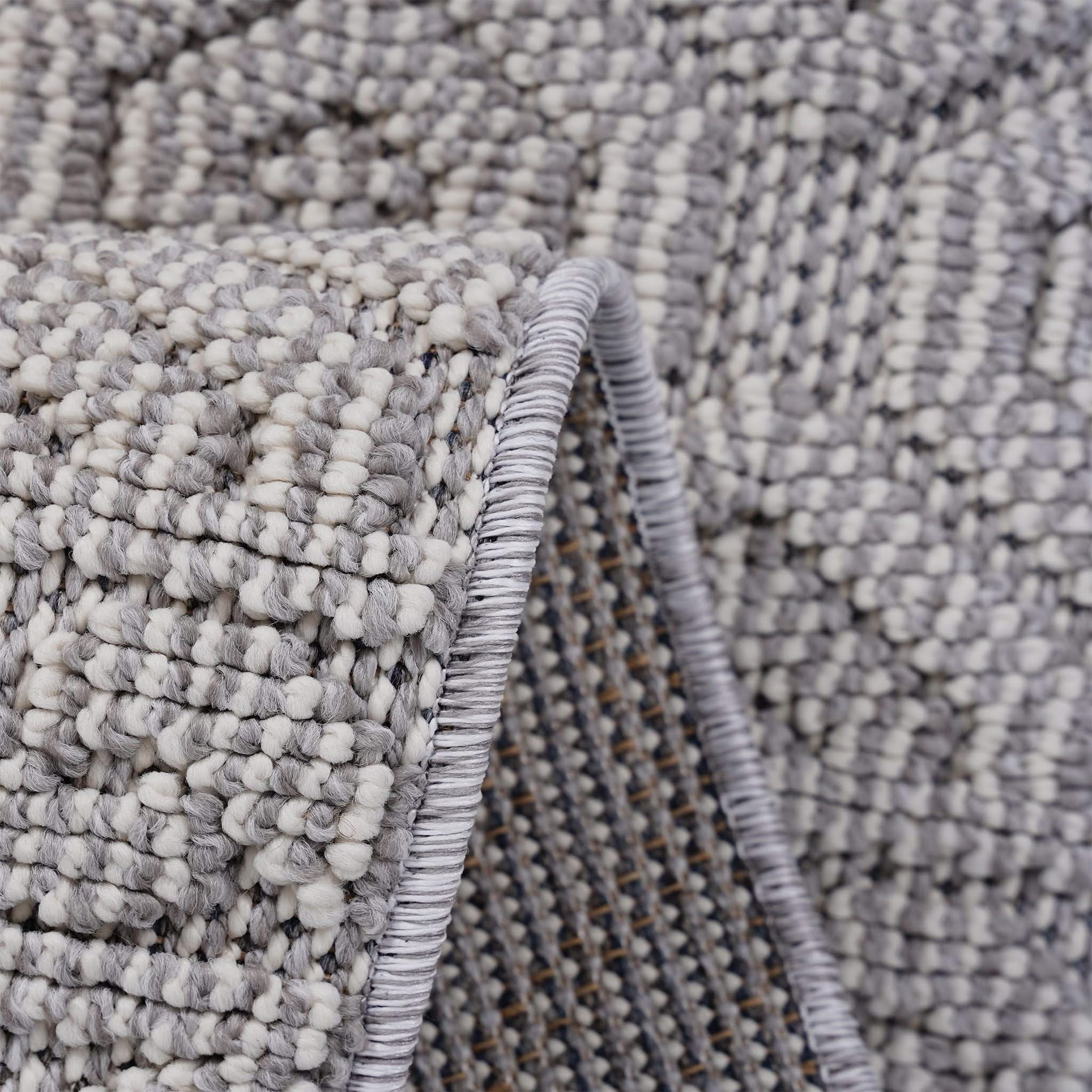 Guros - 8' X 10' Geometric Indoor / Outdoor Area Rug - White