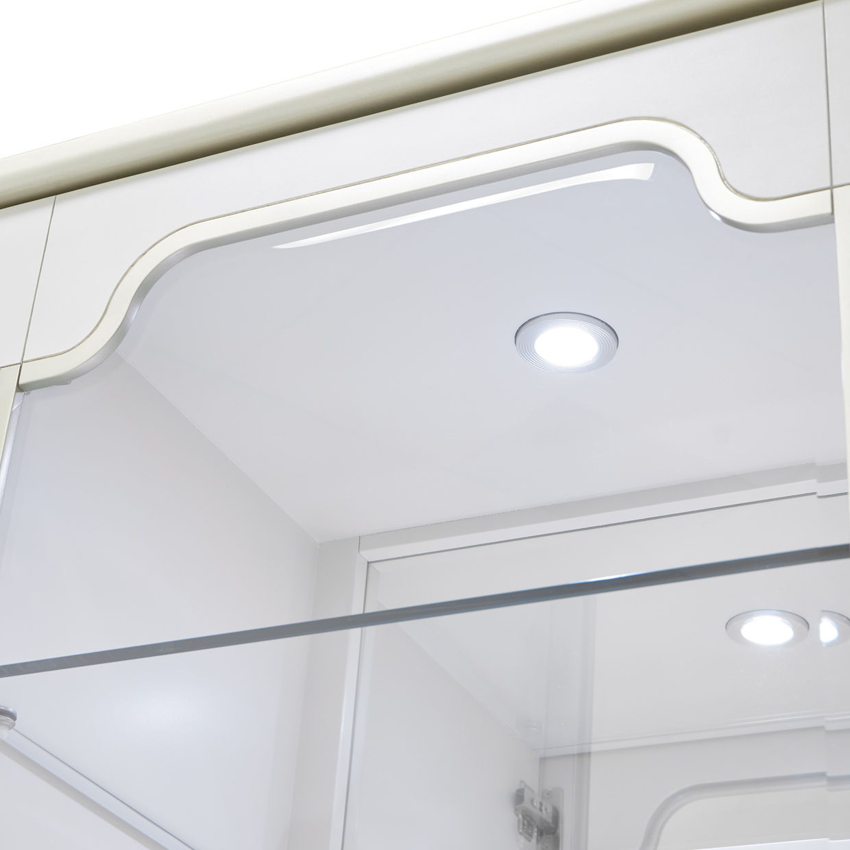La Marisia - Display Cabinet - Creamy Pearl