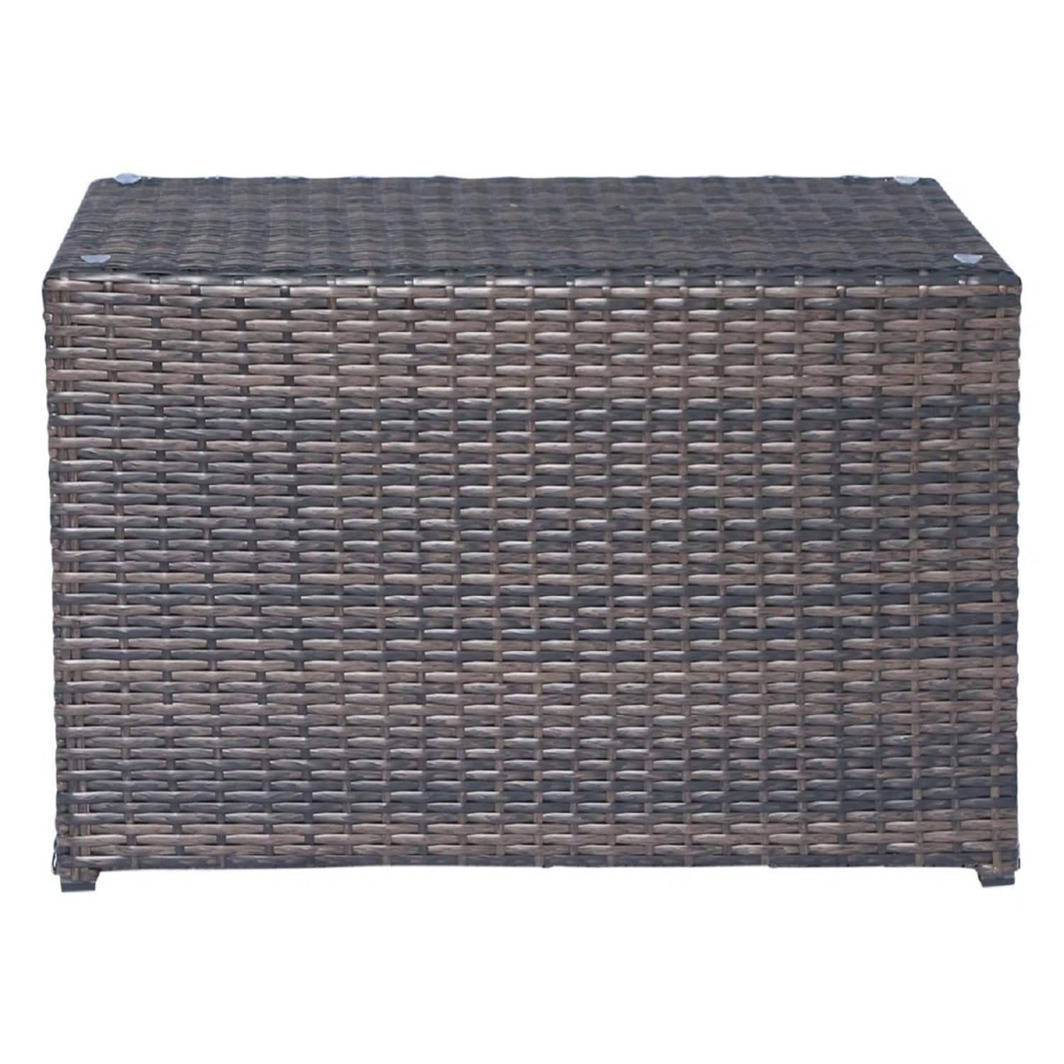 Modular 4 Person Outdoor Seating Group With Cushions - Espresso