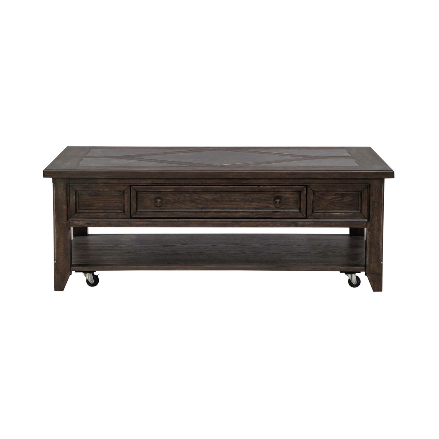 Paradise Valley - Rectangular Cocktail Table - Saddle Brown