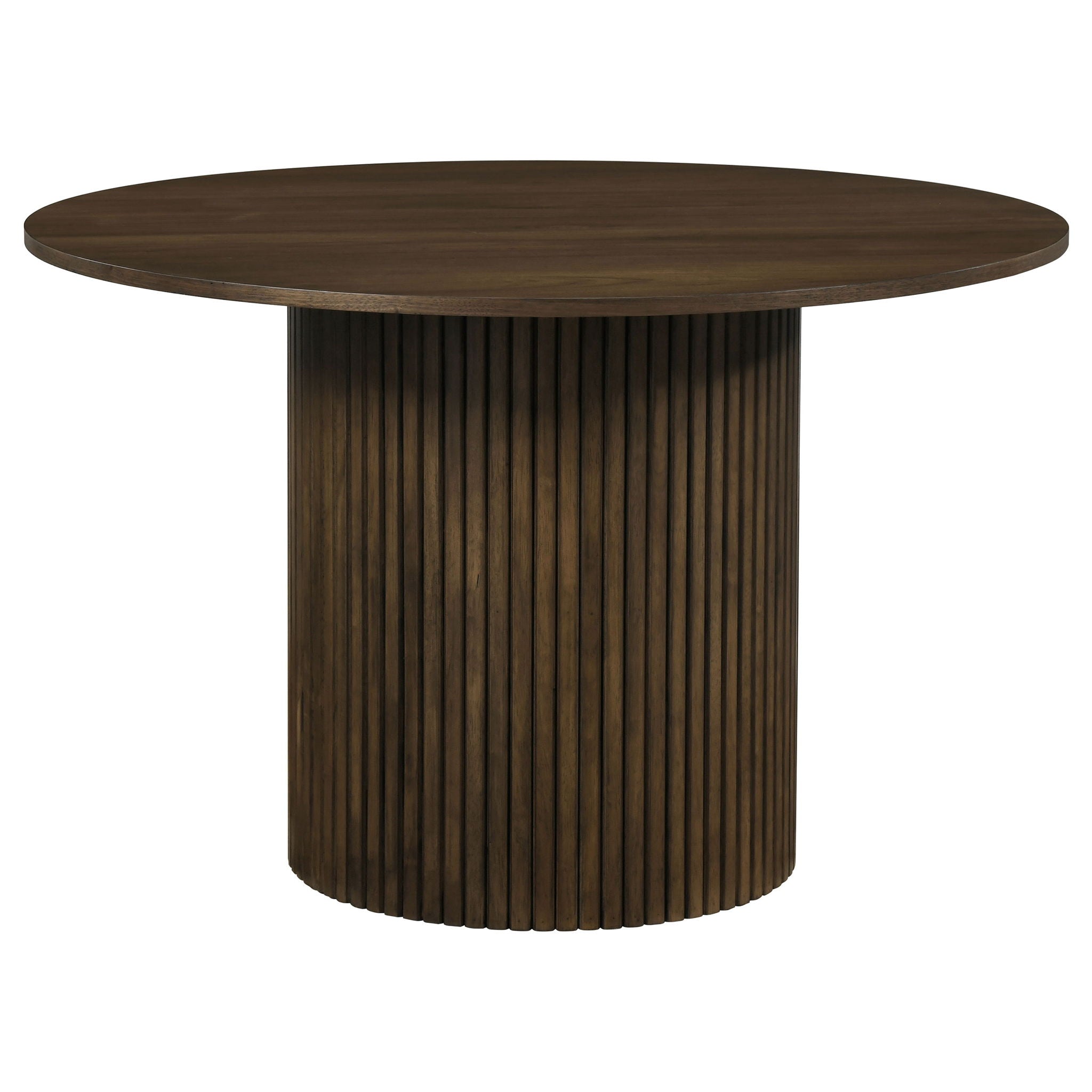 Hamlyn 5-piece Round Wood Dining Set Grey and Walnut