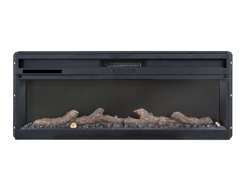 Balam - 80" Wall Unit With Electric Fireplace - Light Brown
